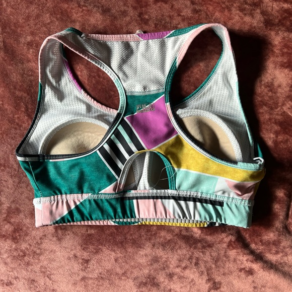 Retro Multi-Colored Fila Sports Bra - Picture 2 of 2